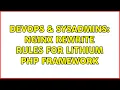 DevOps SysAdmins nginx rewrite rules for lithium php framework 4 Solutions