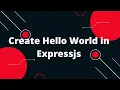 Express NodeJS Tutorial in Hindi Create Hello World in Expressjs