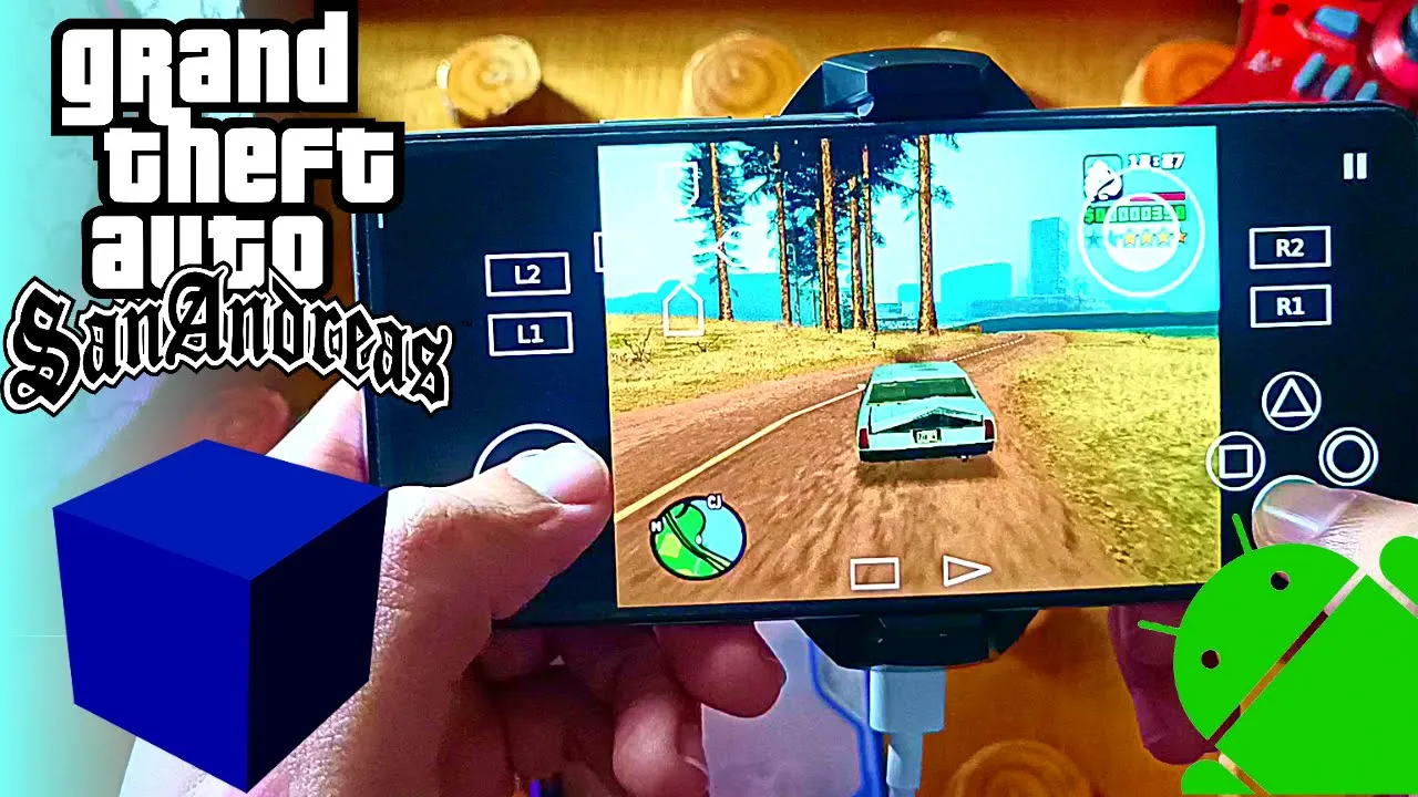 GTA San Andreas AetherSX2 - PS2 Emulator Android Gameplay - 2023