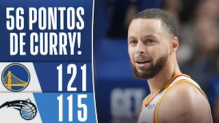 CURRY faz chover com 56 PONTOS, e WARRIORS batem o MAGIC - MELHORES MOMENTOS
