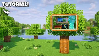 Minecraft Easy Tree House Tutorial
