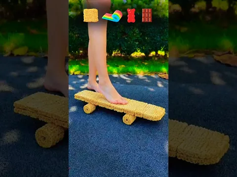 A story of a skateboard game 😂~ mini wood toy- woodworking art skill/wood hand #shorts #funnycomedy