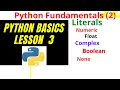 Python Basics Course Lesson 3 - Python Fundamentals