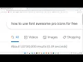 how to use font awesome pro icons for free