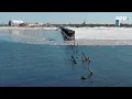 Floating ice in Raritan Bay rips away part of Keansburg fishing pier