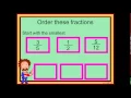 P3 Comparing and Ordering Fractions