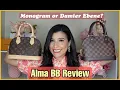 LOUIS VUITTON ALMA BB REVIEW 2022 WHAT FITS PROS CONS DAMIER EBENE VS MONOGRAM