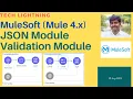 MuleSoft How to validate JSON data against JSON Schema JSON Module Validation Module Email