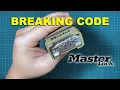 HOW TO BREAK CRACK CODE ON MASTER LOCK COMBINATION LOCK
