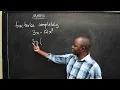 MATHS FACTORISE