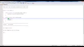 OCA Java SE 8 Programmer I Using Operators and Decision Constructs Training 7