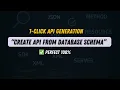 DB Schema to Live API in 60 Seconds with AI