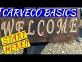 How to Get started in Carveco with a welcome sign