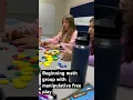 Begin math group with manipulative free play