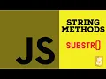 Substr method in JavaScript