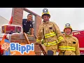 Download Lagu 🚒Firefightering Blippi and Meekah!🔥| Blippi Vehicles | Learning Videos for Kids