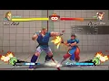 USF4 Abel combo where every red flash is a 1 frame link