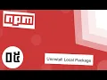 NPM Tutorial for Beginners - Uninstall Local Package
