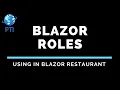 Adding Roles To Blazor Restaurant
