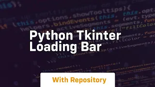 python tkinter loading bar