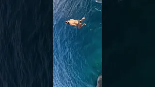 Cliff jumping in the US Virgin Islands! #cliffjumping #usvirginislands #sailing #sailingfamily