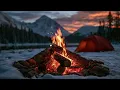 Campfire Sounds And Forest Creek Sounds | Relaxing Nature Sounds For Deep Sleep And Stress Relief