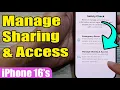 How to Manage Sharing Access on iPhone Pro Max iOS 18 Guide