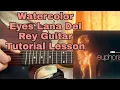 Watercolor Eyes - Lana Del Rey Easy Guitar Tutorial Lesson Chords How to play