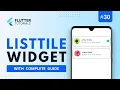 Flutter ListTile widget - Complete guide in one