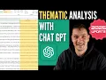 Thematic analysis with ChatGPT - coding qualitative data 2025 method