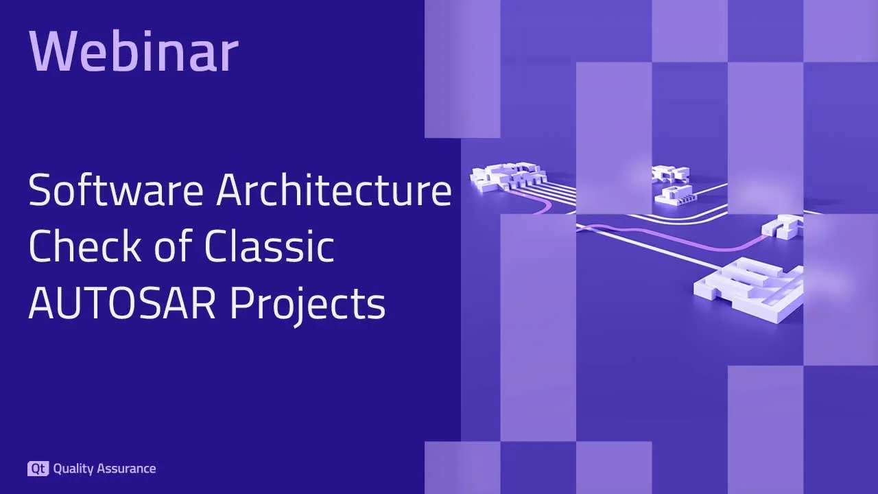 Webinar: Software Architecture Checks of classic AUTOSAR projects