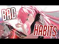 Download Lagu Nightcore - Bad Habits (Rock Version) (Lyrics)