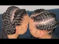 Feed in french braids for beginner French braids