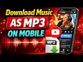 Lagu Hoe download je muziek van YouTube als MP3-bestand - Android \u0026 iPhone