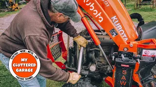 Another unexpected tractor repair Kubota B2601 bent exhaust pipe MCG