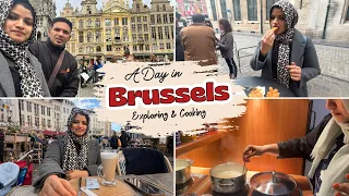 A Day in Brussels 🇧🇪 | Exploring the City & Cooking in Europe ♥️