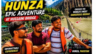 Dangerous bridge in hunza😱 | hussaini bridge | vlog part 1 |