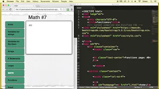 Javascript Practice Application Part-2 Math Functions