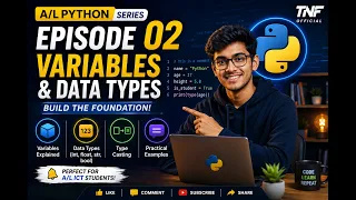 Python Episode 02 - Variables Data Types Sinhala
