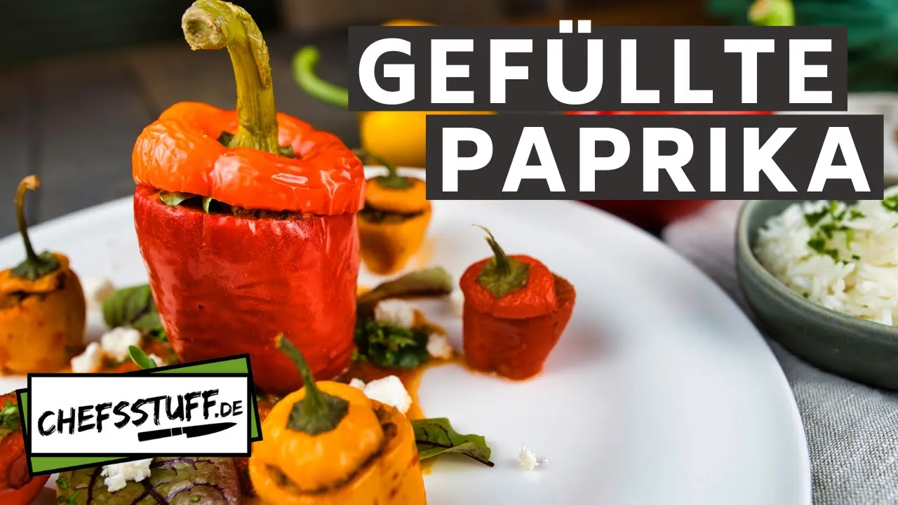 
          
          
          
            
            Gefüllte Paprika mit Hackfleisch und Feta | Tomatensoße | Reis | schnelles Mittagsessen #MitMir
          
        . 