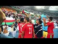 شاهـد.. احتفالات نجوم الاحمر بعد الظفر بكأس الخليج ومسيرات الفرح بـمسقط 🇴🇲