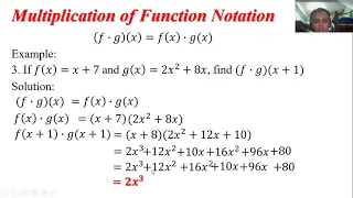 9 5 Multiplication of Function Notation Math 10