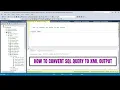 How to convert sql query to XML output in SQL