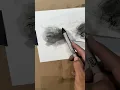 drawing eyes with charcoal
