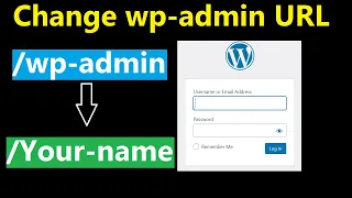 How to Change wp Admin URL in WordPress without Plugin Techno Tricks Suman
