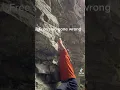 Free solo climber freaks out at worst possible moment - DO NOT ATTEMPT #biggestfear #fyp #ridiculous