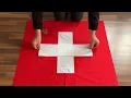 Sewing The Switzerland Flag Traditionally Made