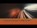 Schedule of Service Service Providers Plus Some Common Errors