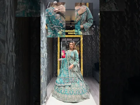 Beautiful Heavy Designer Bridal Lehenga Choli😍#shorts #ashortaday #lehenga #lahengacholi #bride