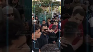 إنهيا ر وبكاء حار ل خالد الغندور بجنازة محمد صبري صديق عمره 